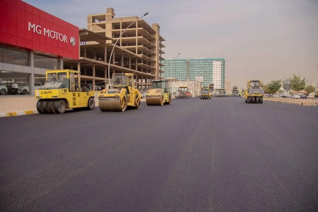 قیرتاوكردنی شەقامی 100 مەتریی هەولێر دەستیپێكرد